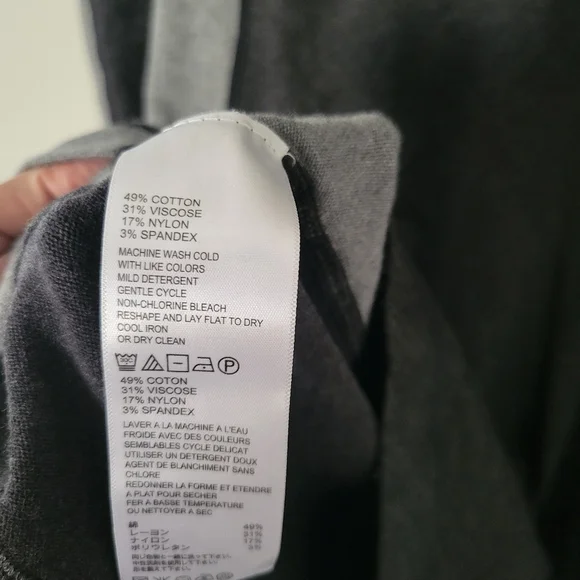 Tommy Bahama Women's Gray Cotton Preppy Sweater Casual Dress. Sz M - Picture 9 of 10